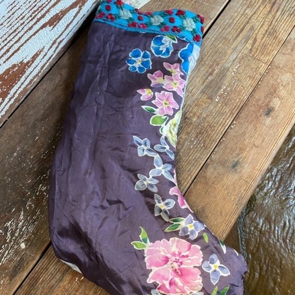 Johnny Was  Reversible Christmas Stocking - Picture 6 of 13